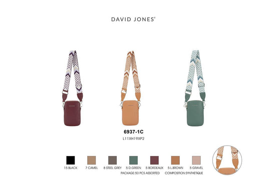 BOLSA PORTACELULAR DAVID JONES 6937-1C